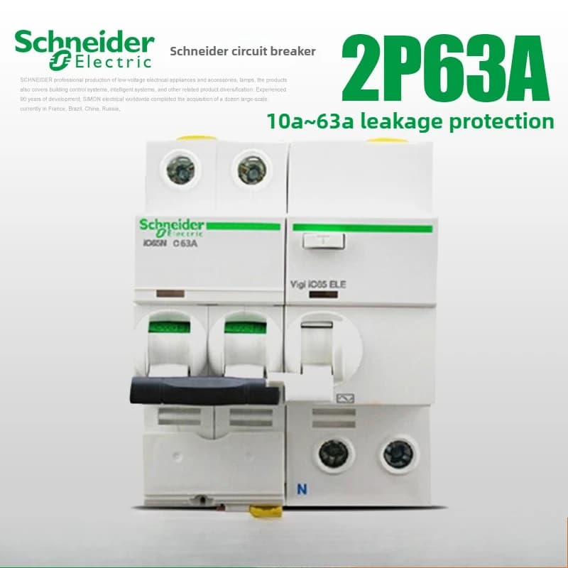 Schneider Electric A9 iC65N Miniature Circuit Breaker | 1P-4P 6-80A | Safe Power Supply - Thumbnail 2