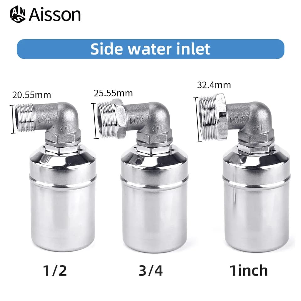 Stainless Steel Float Valve | Auto Water Level Control | Tower Tank Internal Fit - Thumbnail 5