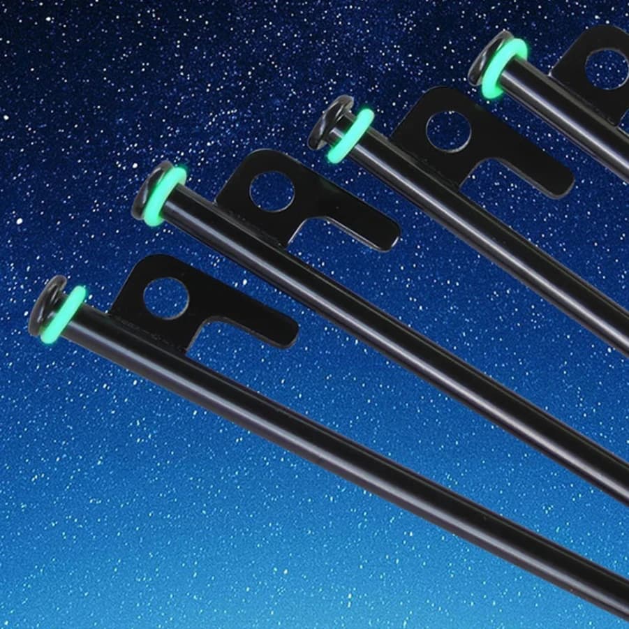 4/8pc Heavy Duty Ground Screw Tent Pegs | Forged Steel Anchors | Camping & Outdoor Spikes - Thumbnail 5