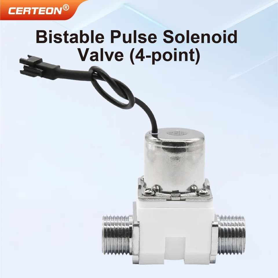 4.5V DC Latching Solenoid Float Valve | 1/2" BSP for Automatic Water Control - Thumbnail 5