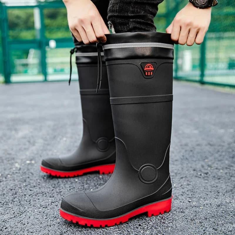 Men's Steel Toe Rain Boots | Waterproof & Slip-Resistant | Industrial Workwear - Thumbnail 5