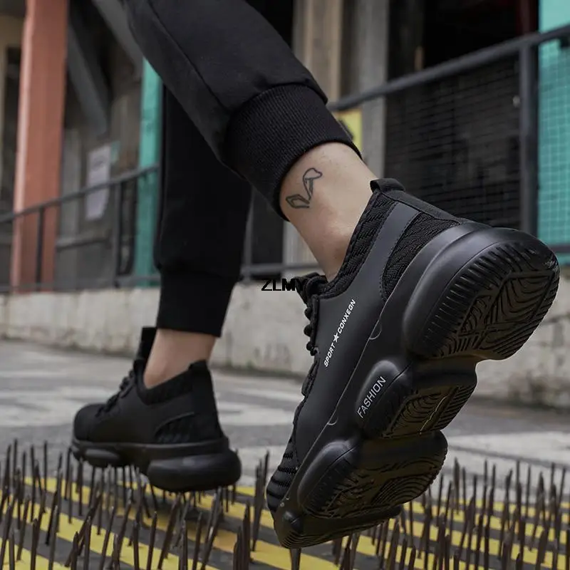 Men's Safety Shoes | Steel Toe & Puncture Proof | Lightweight Work Boots - Thumbnail 5