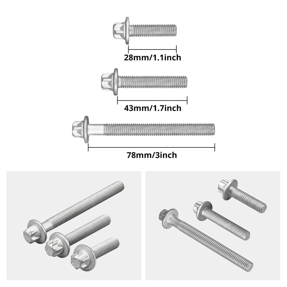 Oil Filter Housing Bolt Kit | For BMW N54 N55 S55 | Replaces OEM - Thumbnail 4
