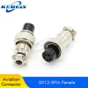 GX12-5P Female 2PCS
