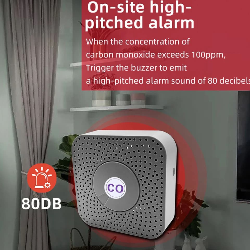 ZigBee Carbon Monoxide Detector | Portable CO Tester | Air Quality Sensor - Thumbnail 6