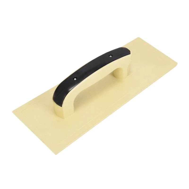 Smooth Surfaces Plastic Trowel for cement and plaster, featuring an ergonomic soft-grip handle for comfortable long-term use in gardening and construction.
