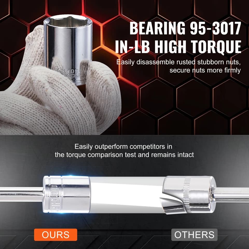Plug Gap Tool & Mechanics Set | 450-Pc Sockets | SAE & Metric Kit - Thumbnail 3