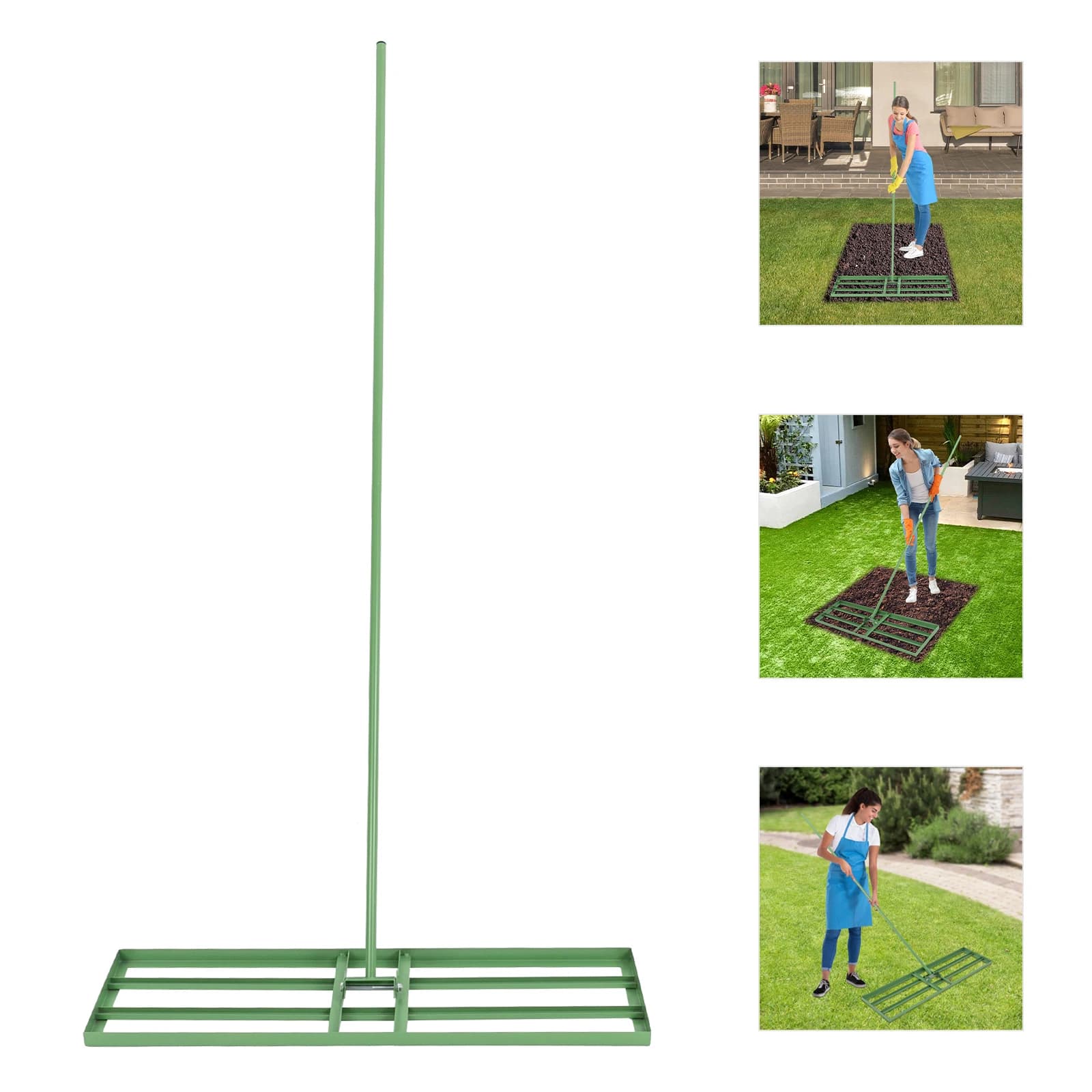Lawn Leveling Rake | Heavy-duty Golf & Garden Tool | Precision Ground Leveling - Thumbnail 2