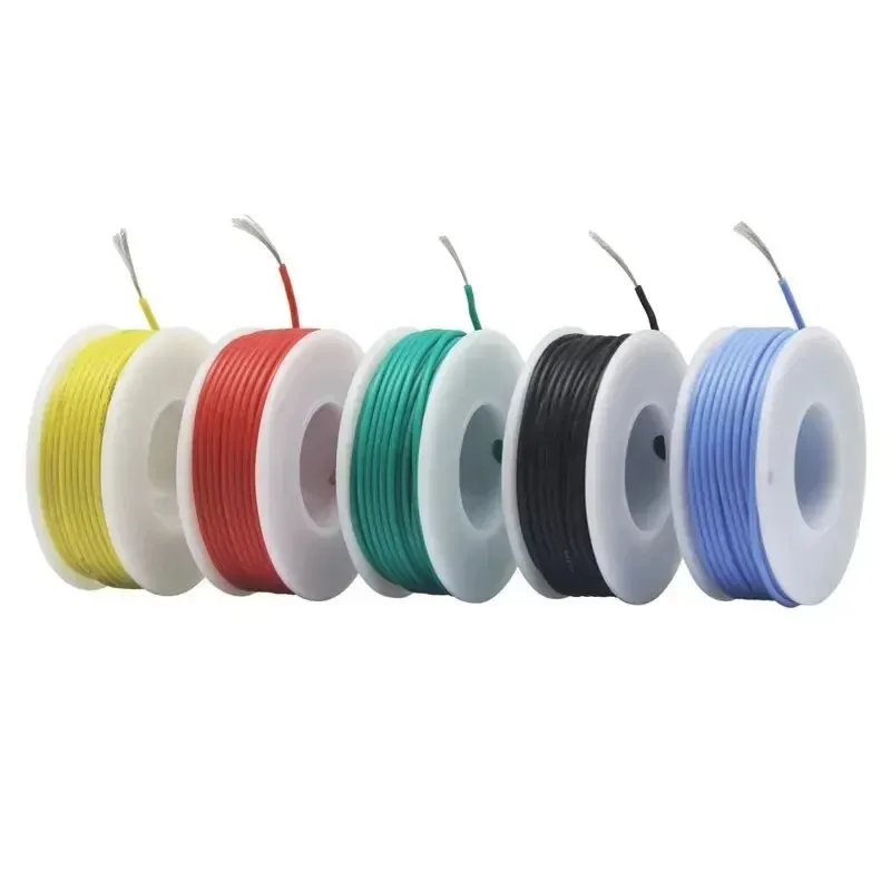 Silicone Wire | 18 AWG Stranded Tinned Copper | 5 Colors, 16.4ft Spools - Image 1