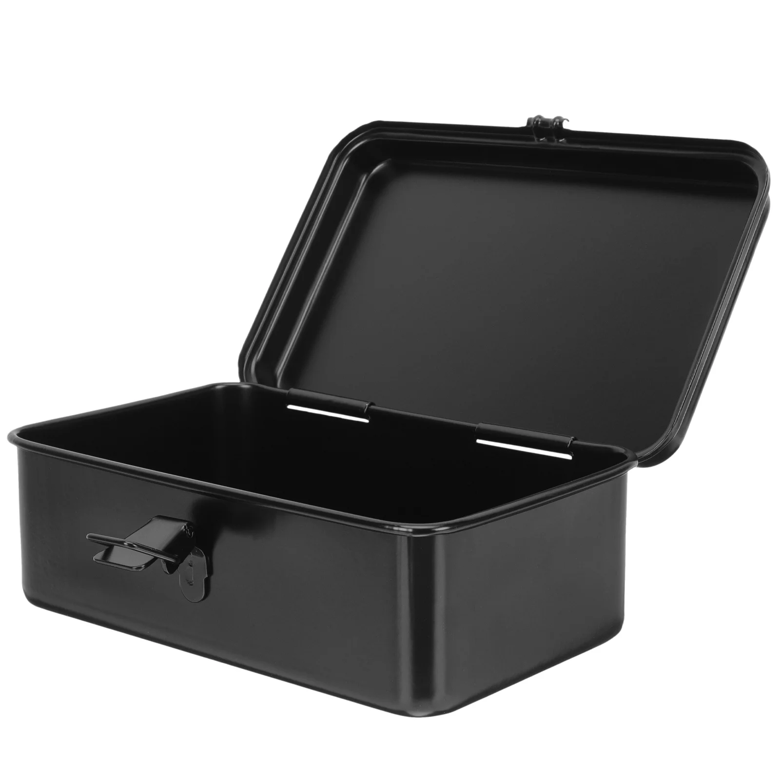 Rust-resistant iron sheet toolbox organizer for workshop, garage, or car storage with multiple compartments.