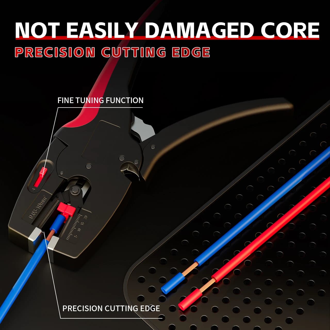 Automatic Wire Stripper & Cutter | 2-in-1 Electrical Tool | 32-7 AWG (0.03-10mm²) Capacity - Professional Grade Tool