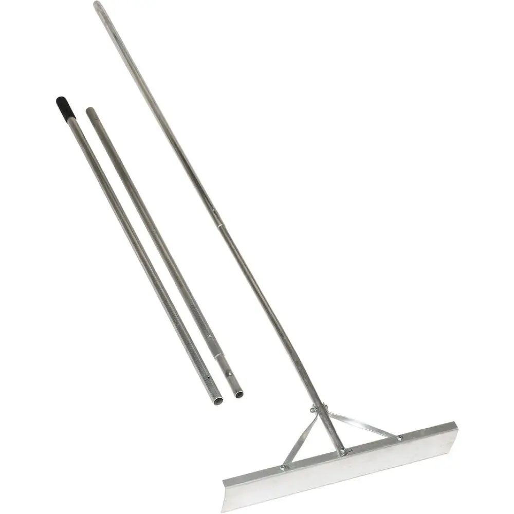 22-inch aluminum roof snow rake that extends to 16 feet, providing long reach for safe snow removal from rooftops.