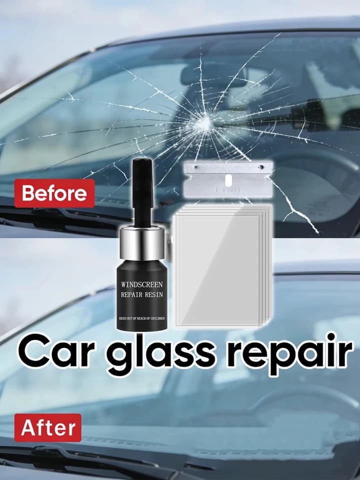 Repair Kit | Restores Chips & Cracks | Automotive Glass Fix Tool - Thumbnail 4