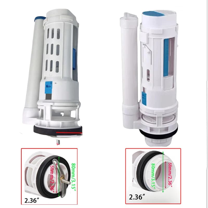 Toilet Siphon | Side Inlet Fill Valve | Water Saving Cistern Mechanism - Thumbnail 6