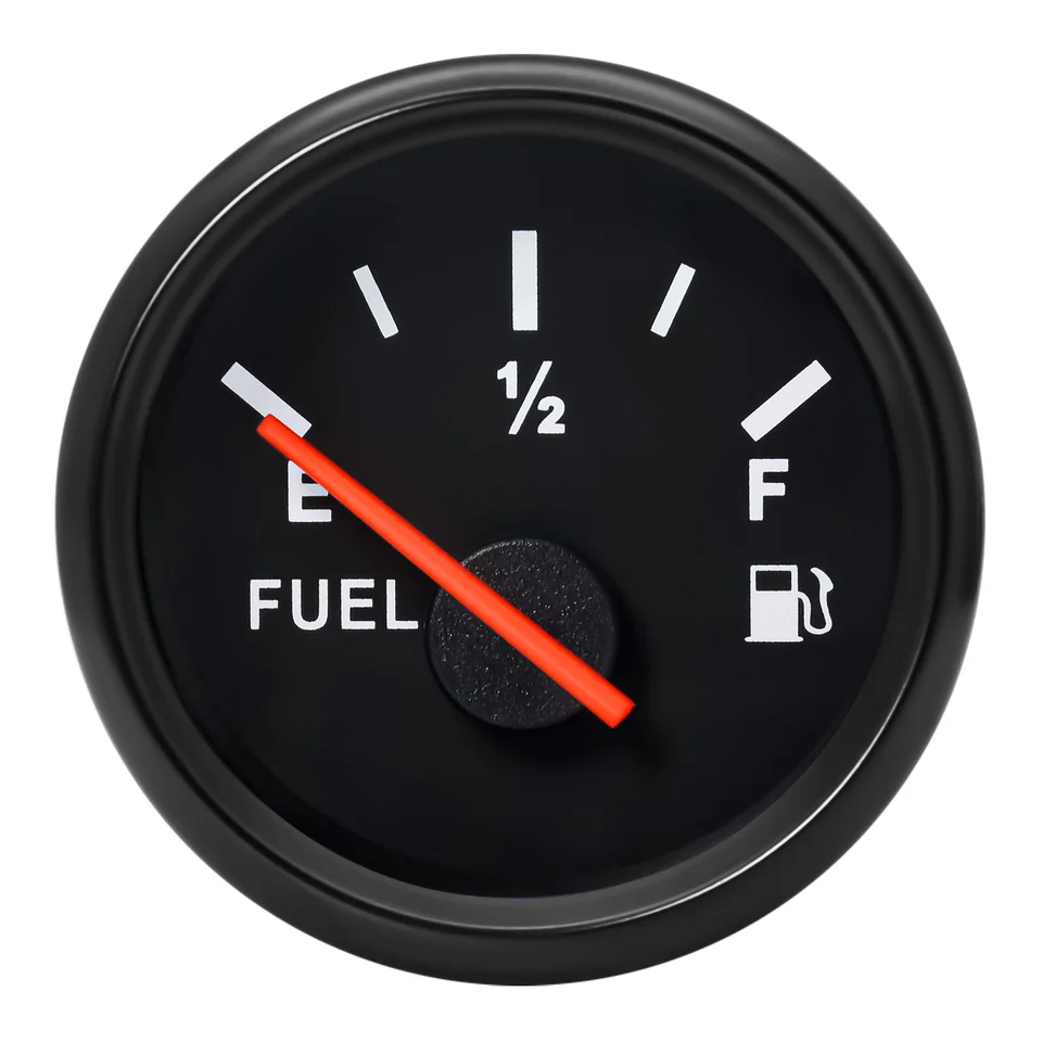 52mm Fuel Pressure Gauge Companion | Red Backlight Pointer | 12V/24V Marine - Thumbnail 3