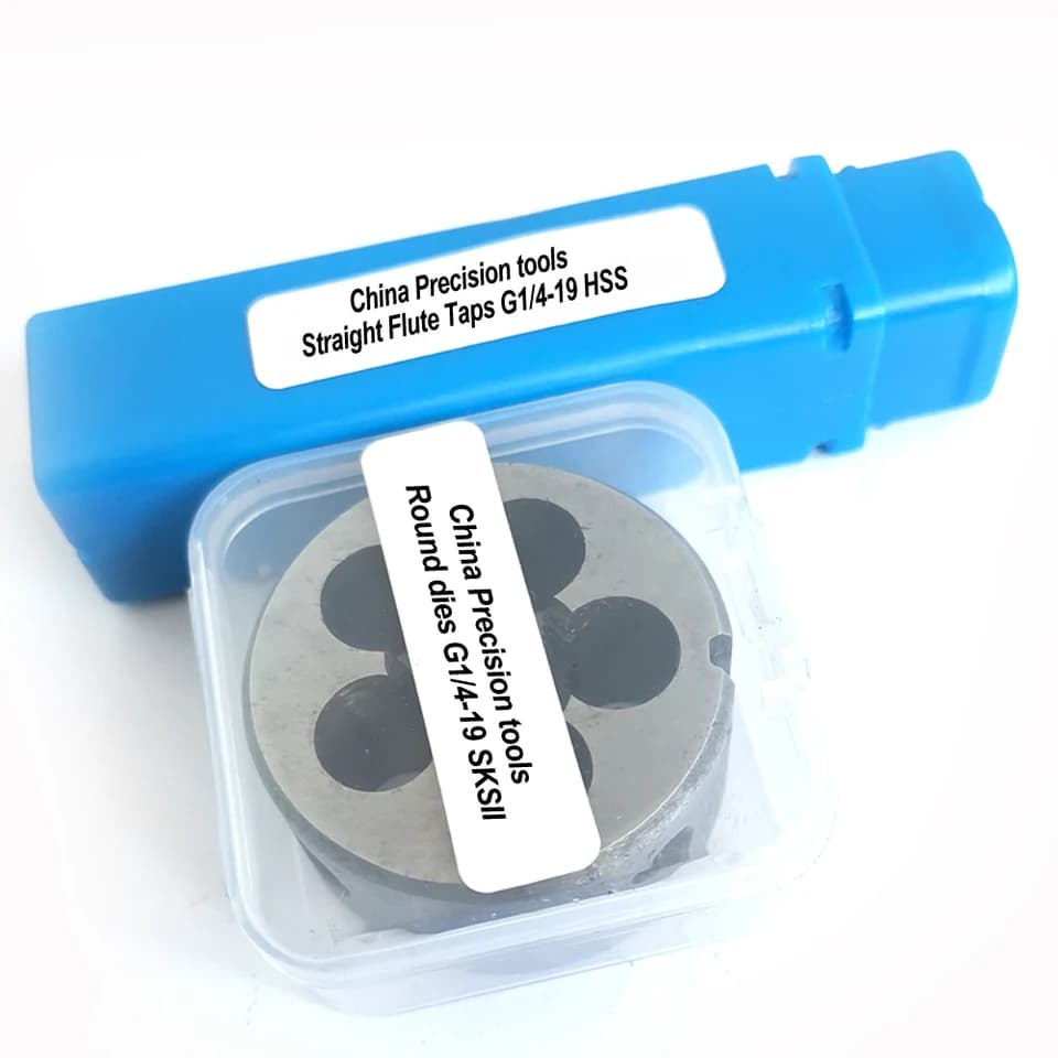 Pipe Thread Tap & Die Set | G1/8-G5/8 Straight Flute | BSP Threading Tool - Thumbnail 2
