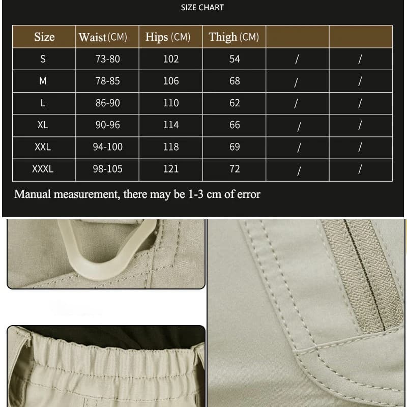 Summer Cargo Shorts Men | Quick Dry Multi-Pocket | Tactical Workwear - Thumbnail 5