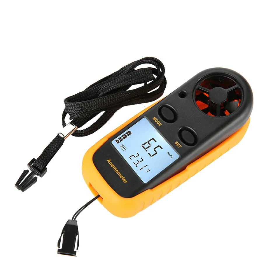 Digital Pocket Anemometer | 0-30m/s Wind Speed Meter | LCD Backlight Airflow - Thumbnail 2