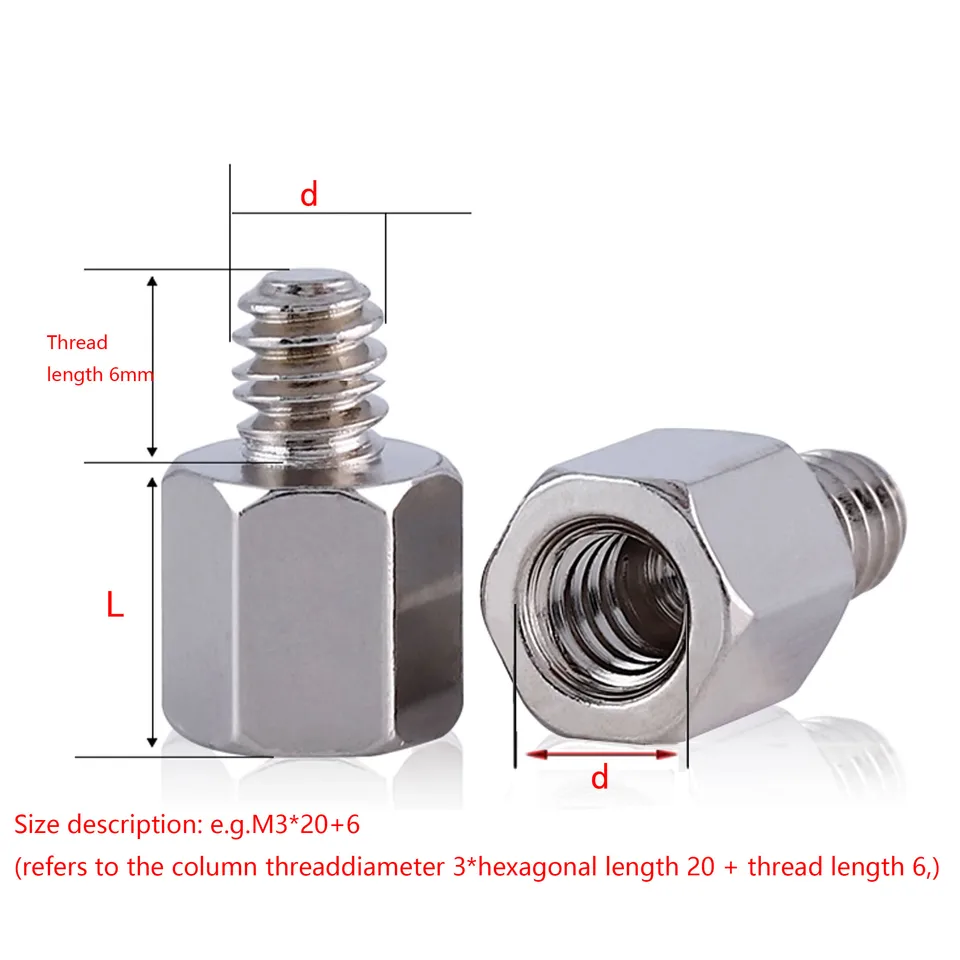 M3/M4 Hex Standoffs | Male/Female Threaded Pillar | PCB/Ladder Standoff Spacers - Thumbnail 3