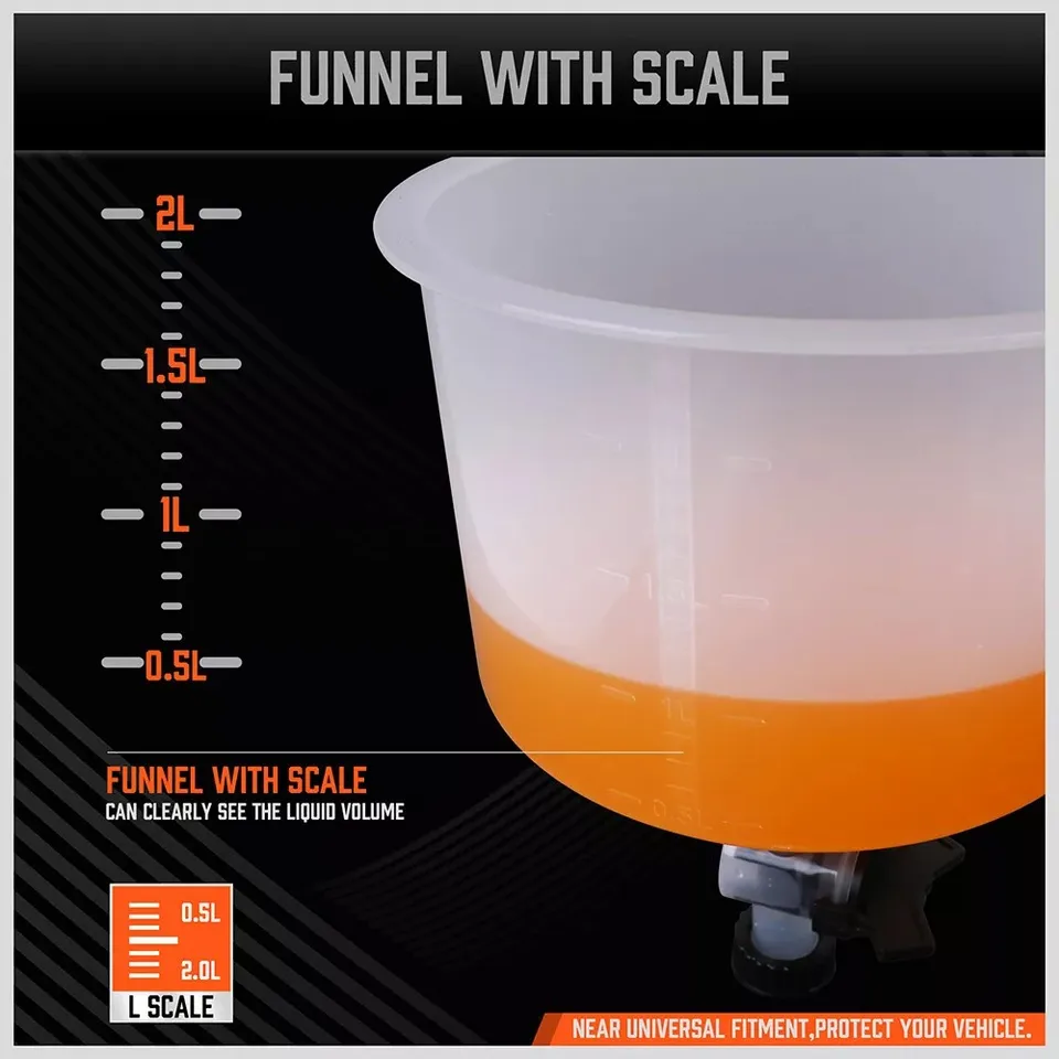 No-Spill Coolant Funnel Spill Kit | Radiator Refill Bleeder | Automotive & Industrial - Thumbnail 6