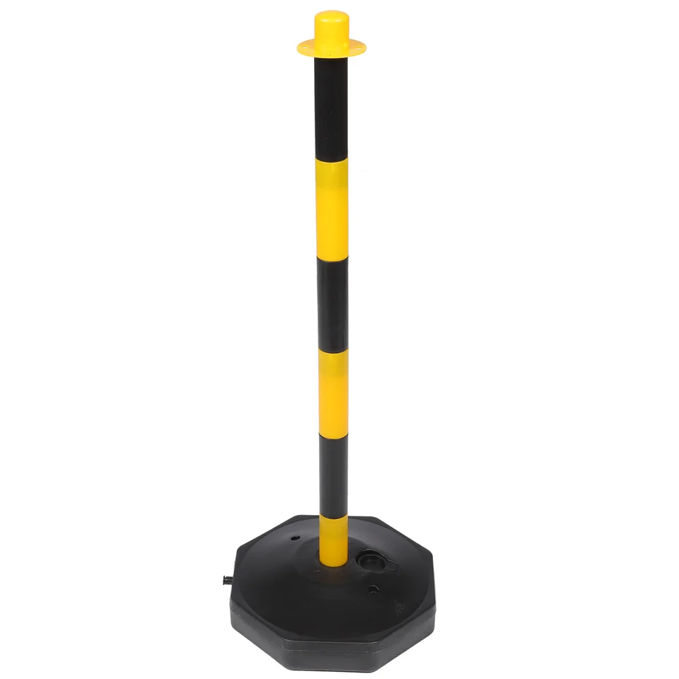 Red/White Elastic Bollard Driveway | 85x285cm Traffic Safety | Anti-Collision Barricade - Thumbnail 6
