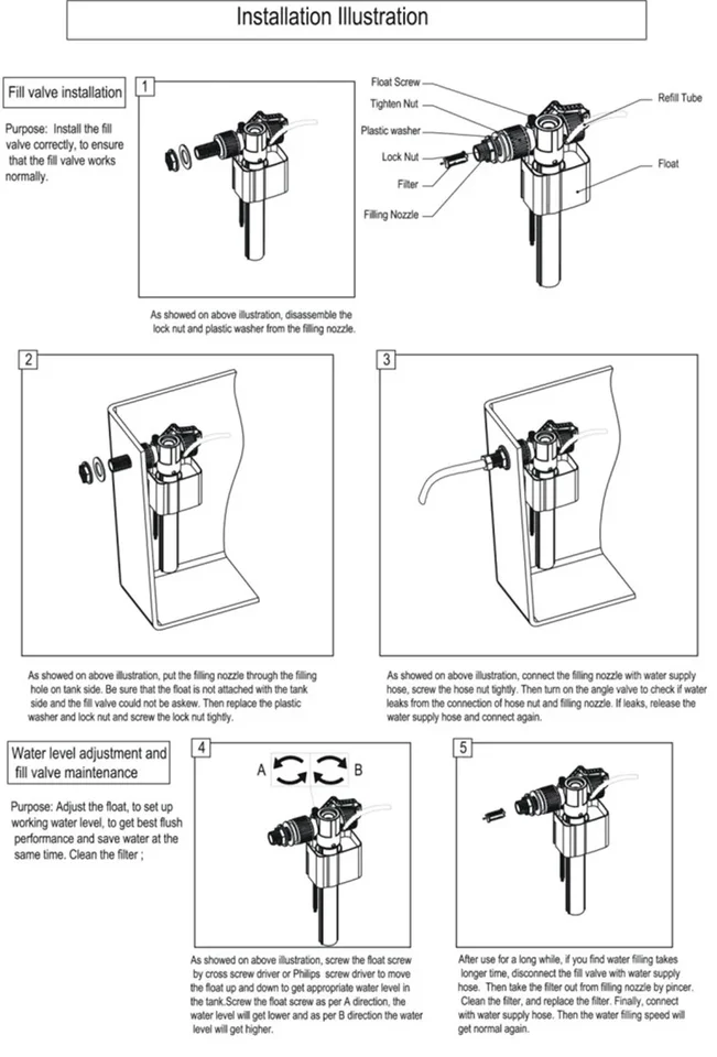 Toilet Siphon | Side Inlet Fill Valve | Water Saving Cistern Mechanism - Thumbnail 5