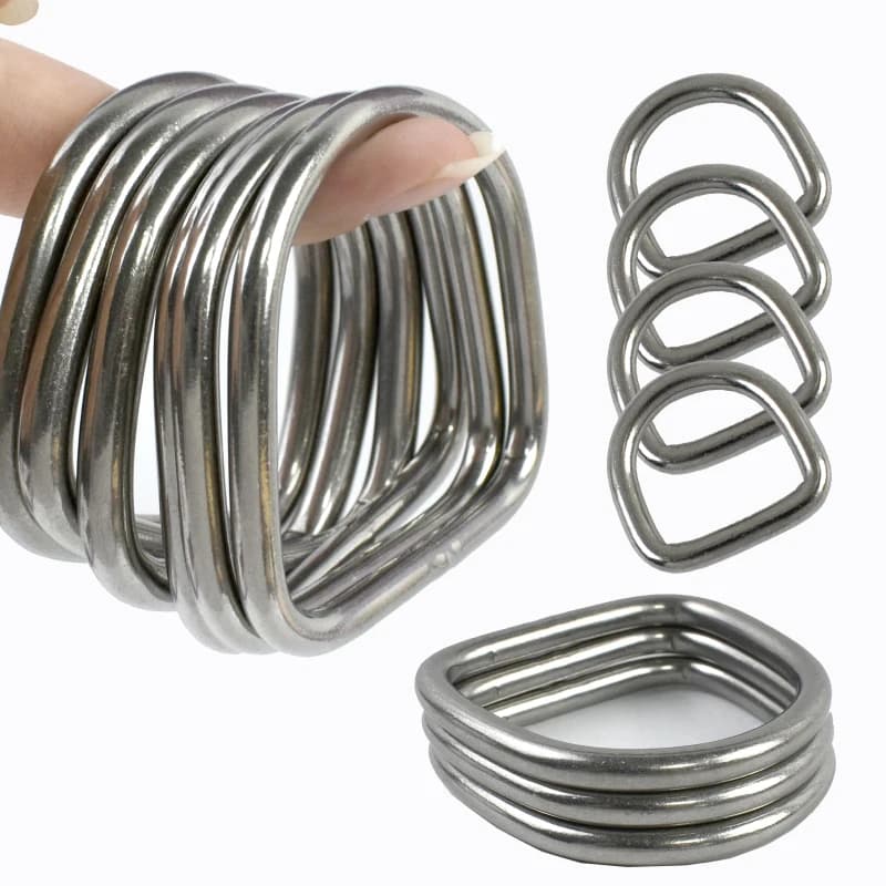 Steel Grub Screws & Hardware | 304 D-Ring Buckles | For Straps - Thumbnail 2