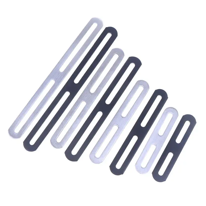Angle Brackets | 180-Degree Mending Plate | Black Thickened Steel - Thumbnail 5