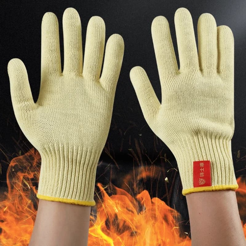 Heat Resistant Gloves | 300-500°C Cut & Wear Resistant | Kevlar Fibre - Thumbnail 2