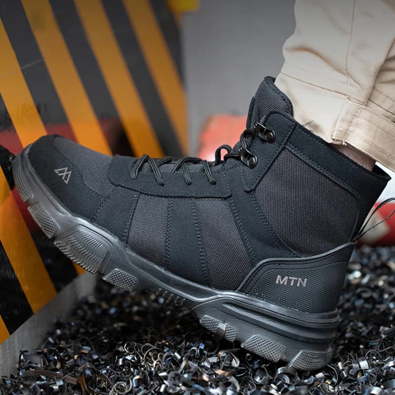 Men's Steel Toe Cap Boots | Indestructible Safety Footwear | Anti-Puncture Work Boots - Thumbnail 2