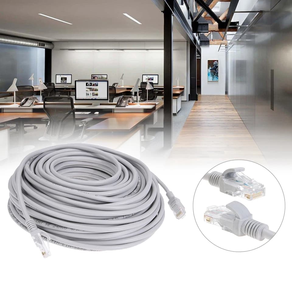 Ethernet Cable | High-Speed RJ45 LAN Patch Lead | PC, Router, Network - Thumbnail 3