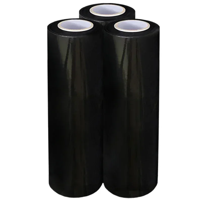 Black Pallet Wrap | Strong Tensile Protection | Industrial Packaging Film