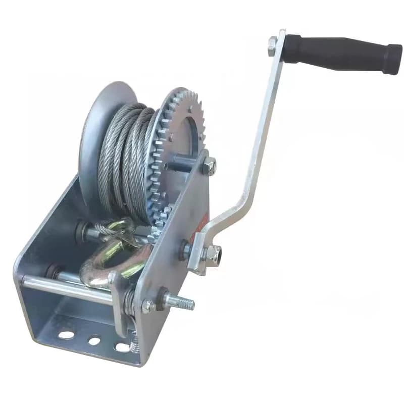 Heavy-Duty Hand Winch | 3000 lb Capacity | Self-Locking Hoist for Trailers & Boats