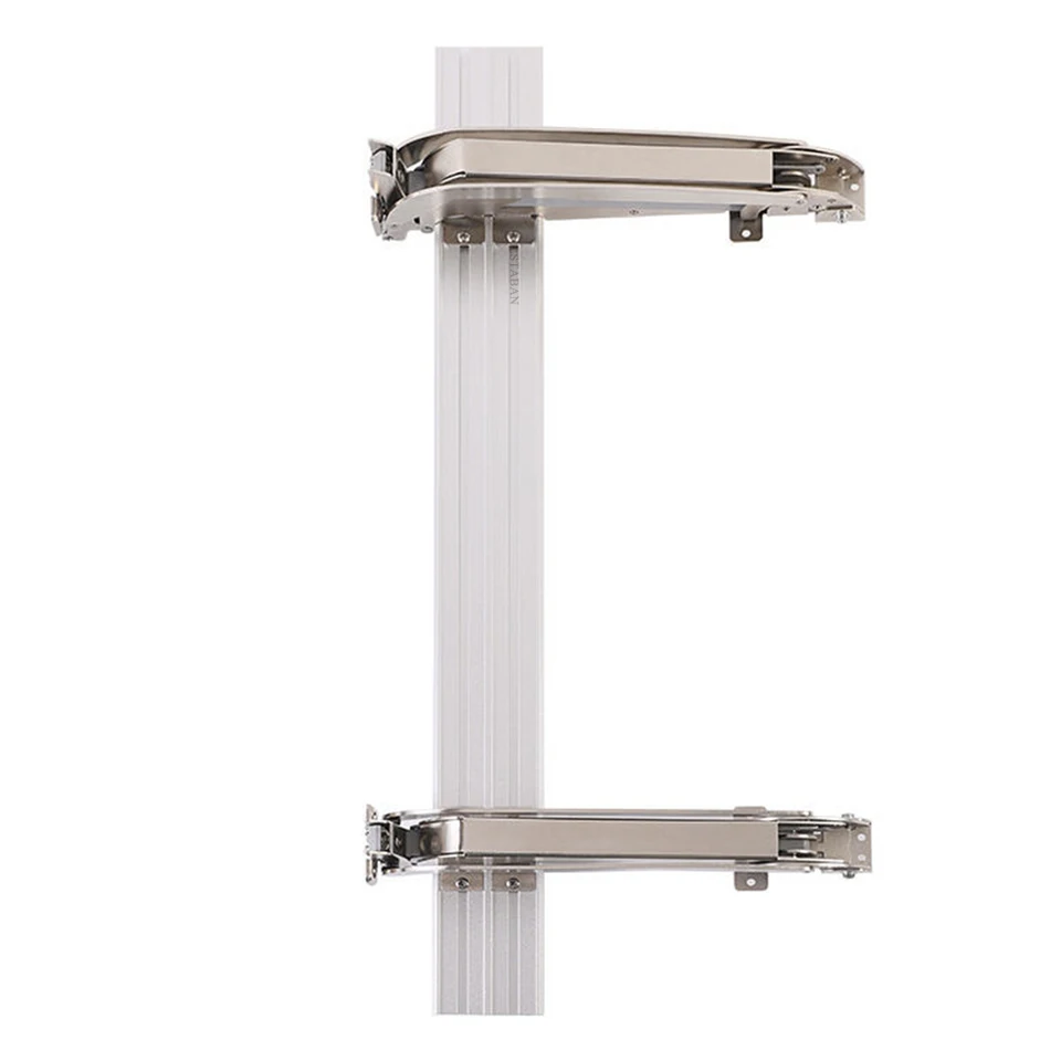 Garment Hanging Rail Hinge System | Lateral Swing Door | Silent Slide Wardrobe Hardware - Thumbnail 5