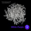 100pcs White-Purple