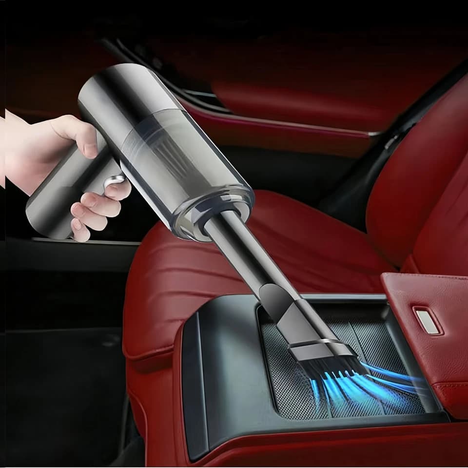 Mini Handheld Car Vacuum Cleaner | Cordless, High Power | Dual Suction & Blower - Thumbnail 3