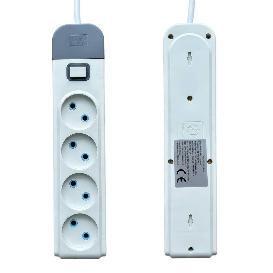 4-in-1 UK Extension Lead | 2M Cable, Switched | 230V/10A Power Socket - Thumbnail 2
