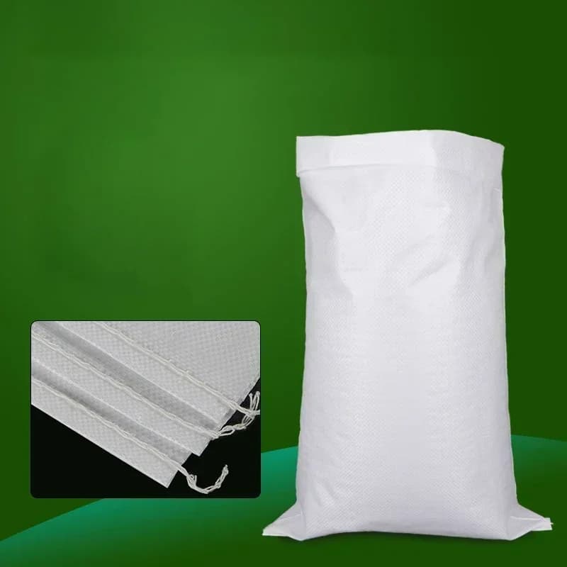White Woven Rubble Sack | Tear-Resistant | For Sandbags & Garden - Thumbnail 2