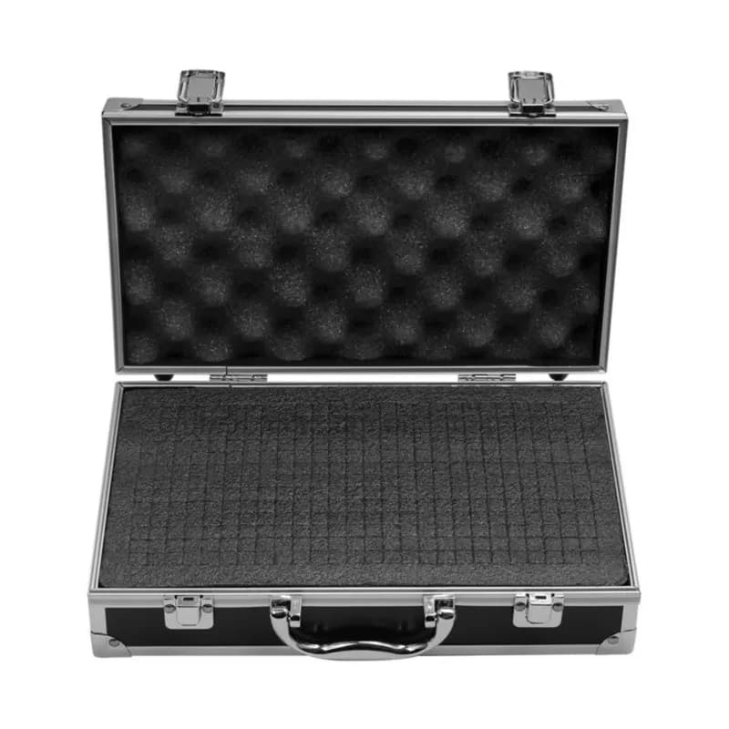 Aluminum Tool Box | Impact-Resistant with Sponge Lining | 30x17x8cm Handheld Case