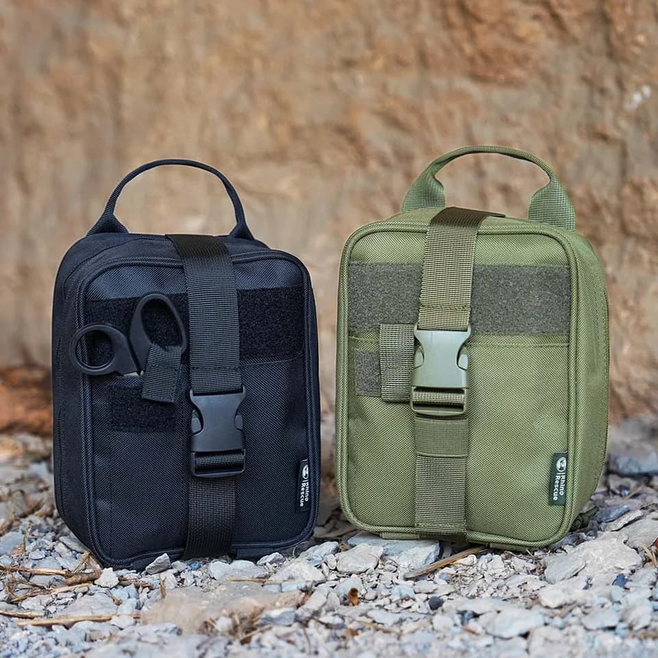 Rhino Emergency First Aid Kit | MOLLE Pouch | Survival & Tactical IFAK Empty Bag - Thumbnail 4