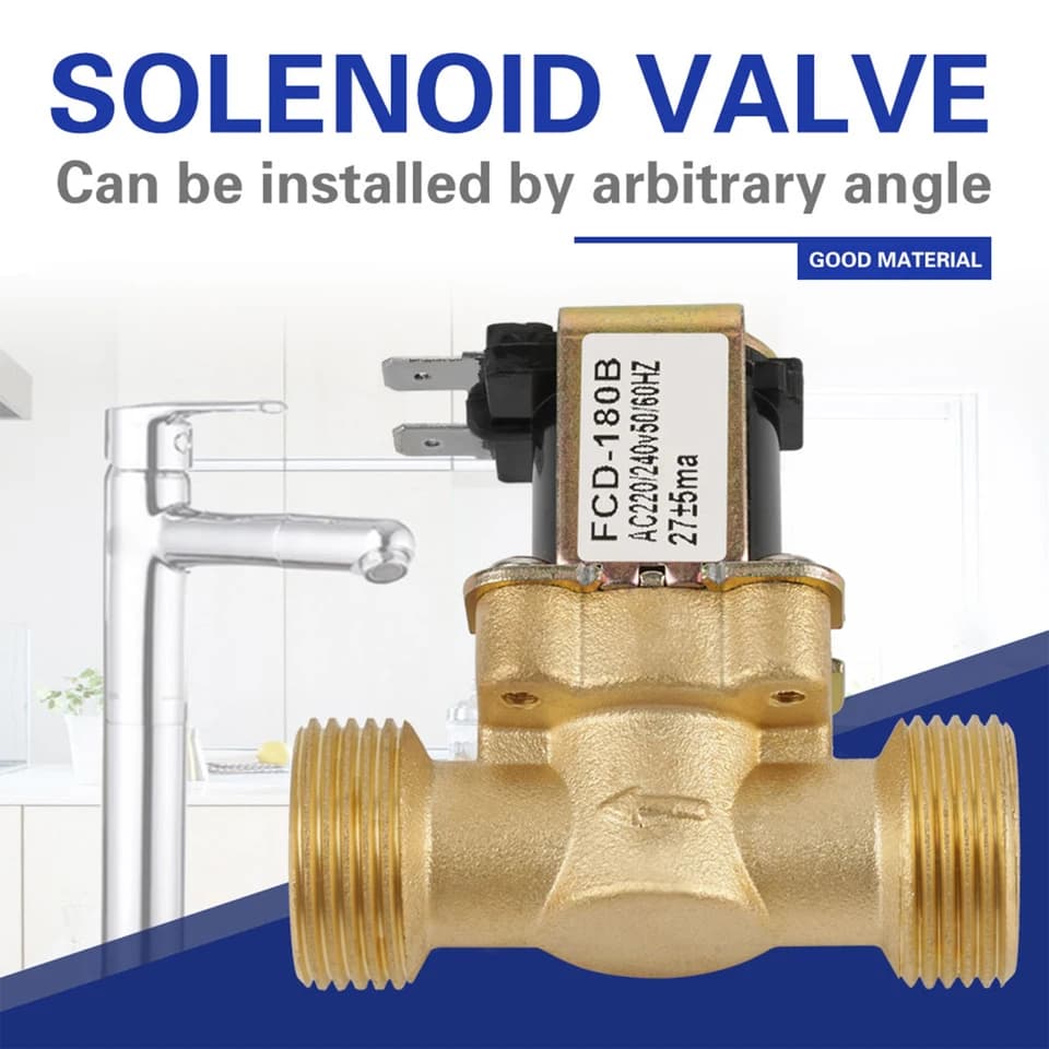 G3/4 Gate Valve | 2-Way N/C Electric Solenoid | AC 220V FCD-180B - Thumbnail 3