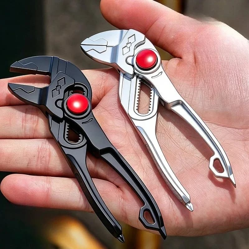 4" Adjustable Water Pump Pliers | Crimping Tool | Plumbing Pipe Wrench - Thumbnail 4