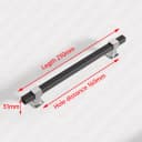 Silver Black 160mm