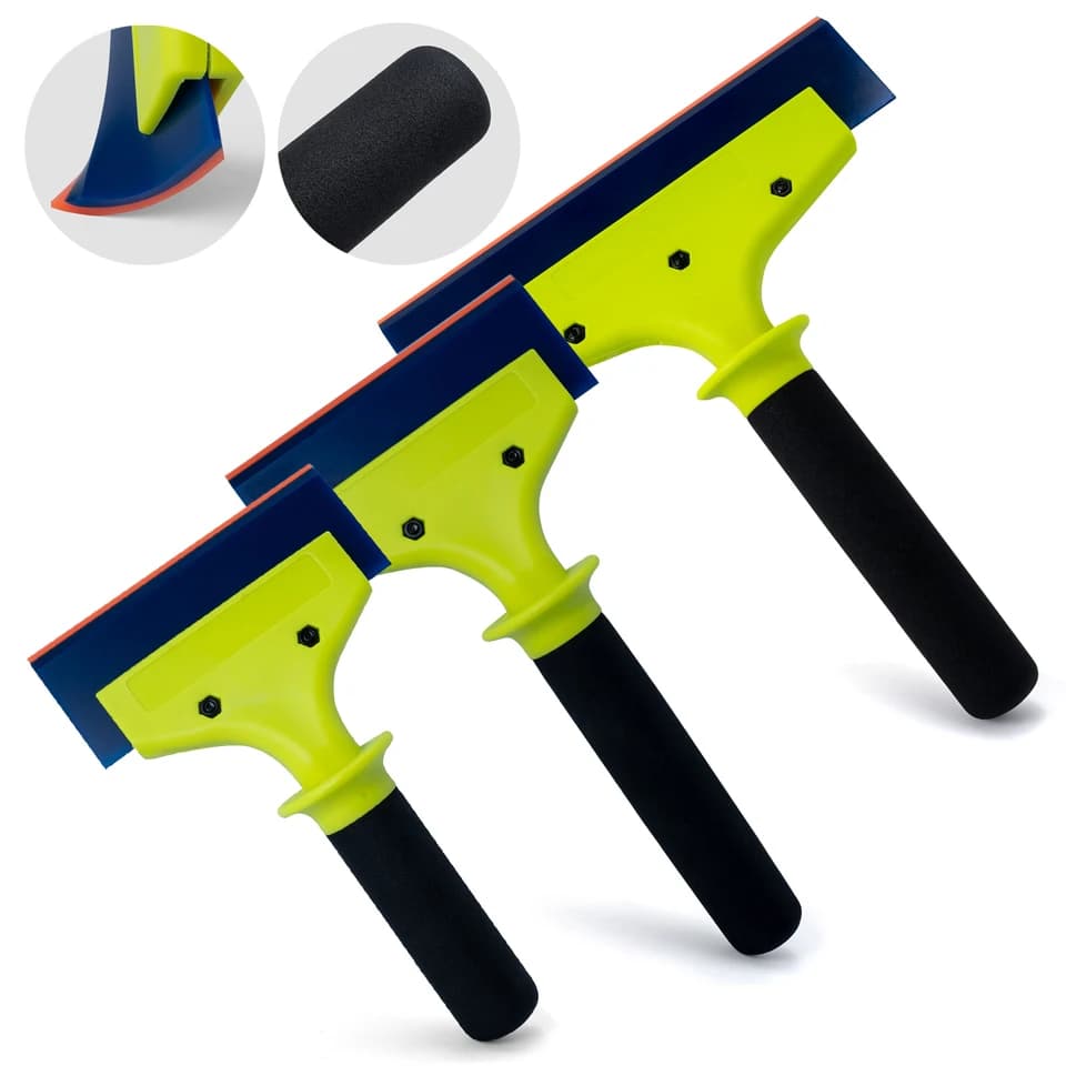 Window Squeegee | Soft Rubber Blade | Car Windscreen & Home Glass Cleaner - Thumbnail 2