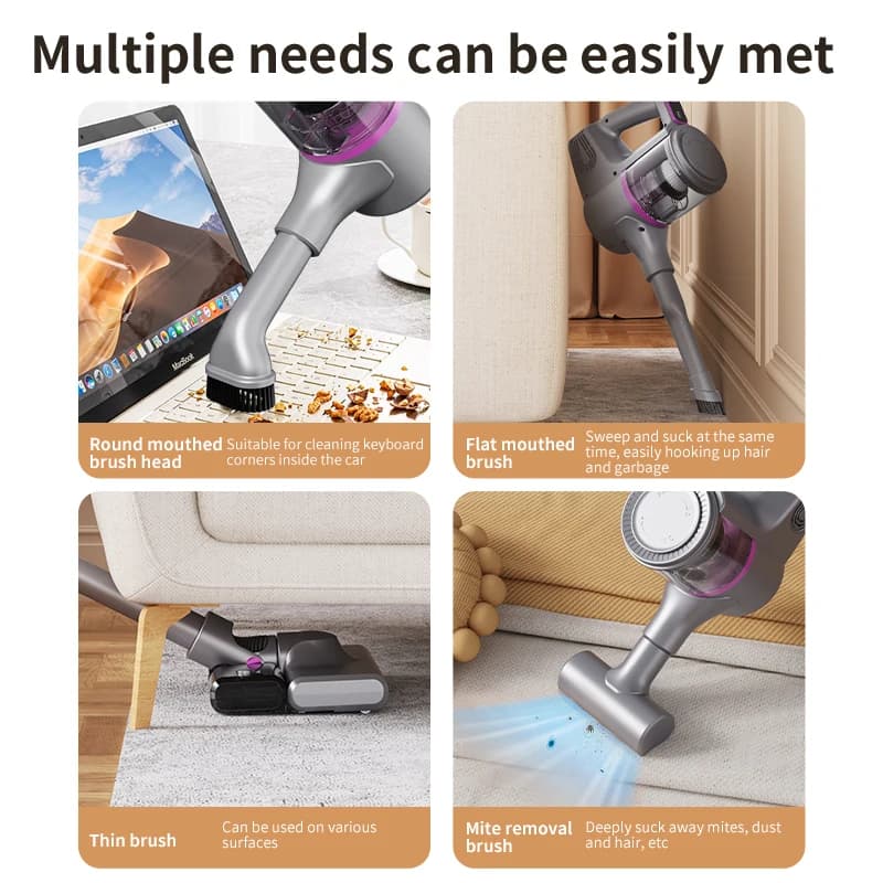 Spot Cleaning Carpet Cleaner 15000Pa Suction | Cordless Handheld 2-in-1 | Pet Hair, Car & Hardwood - Thumbnail 4