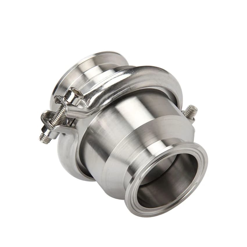3/4" - 2" Tri Clamp Double Check Valve | One Way Flow SS 304 | Industrial Sanitary - Thumbnail 2