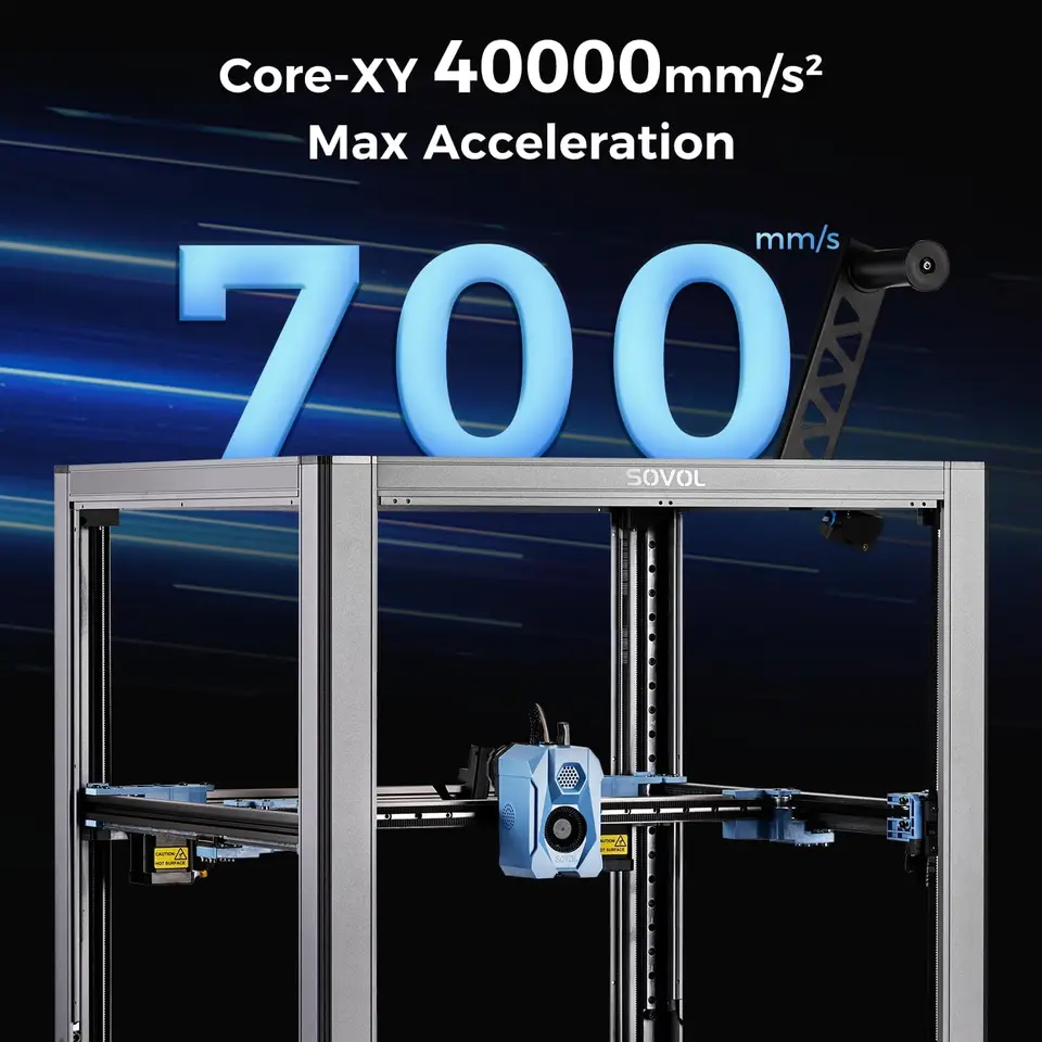 Sovol SV08 3D Printer | 700mm/s High Speed | 300℃ Clog-free Hotend - Thumbnail 3