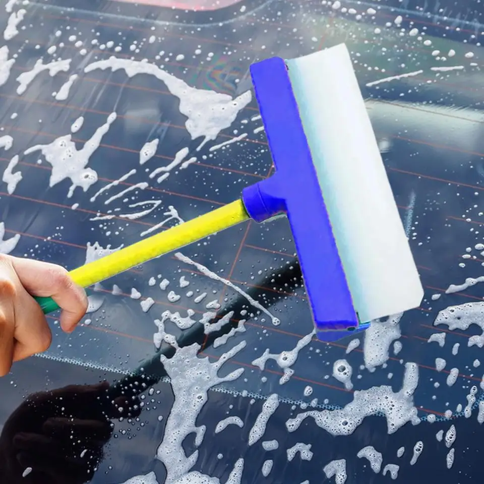 Window Squeegee Kit | 12-Inch Silicone Blade | Car & Glass Cleaning Tool - Thumbnail 5