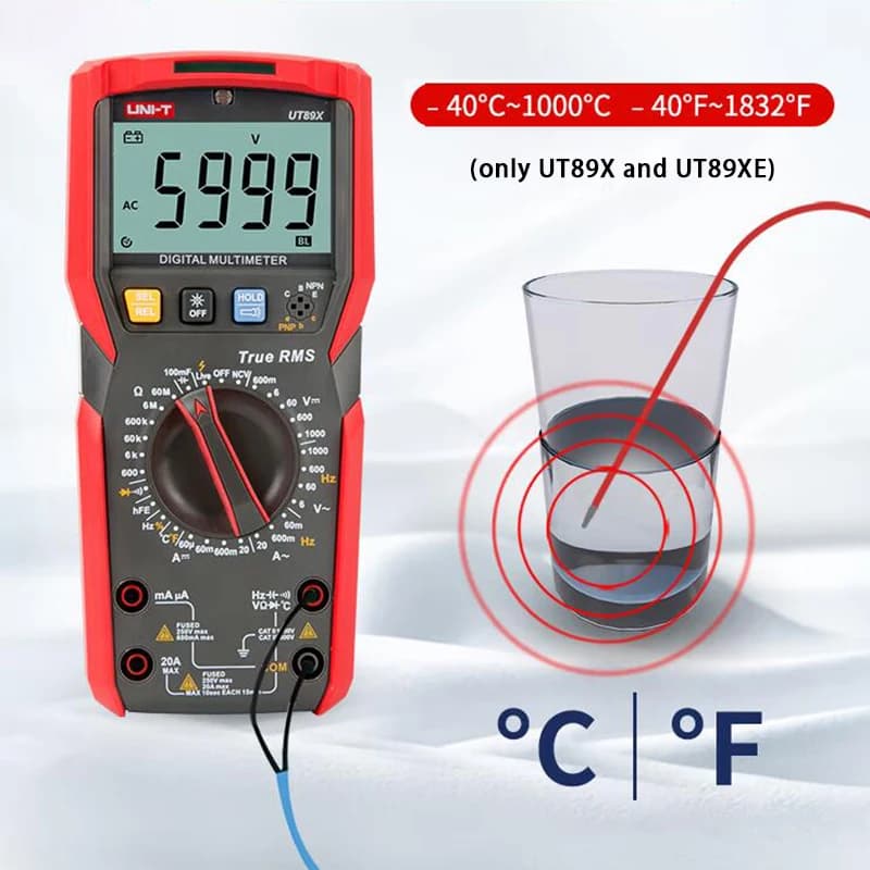 UNI-T Multimeter UT890C UT61E+ | Electrical Multi Meter | Industrial Grade - Thumbnail 2