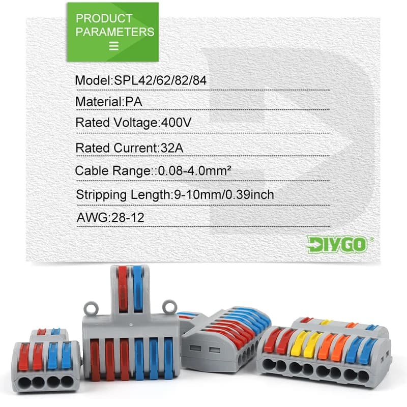Flexible Pan Connector | Push-in Splicing Terminal Block | Compact Wiring - Thumbnail 3